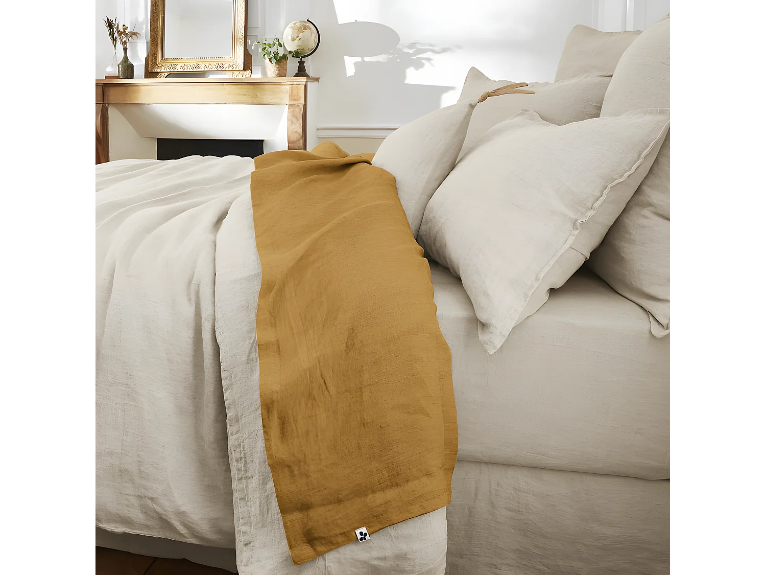 Drap plat "Soline" toutes dimensions Lin lavé