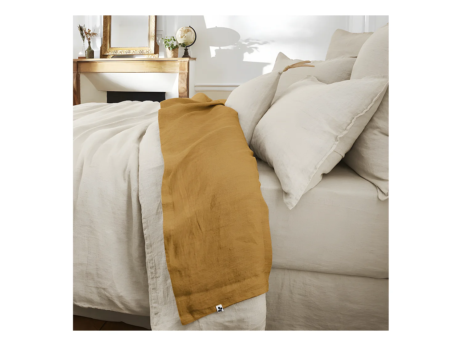 Drap plat "Soline" toutes dimensions Lin lavé