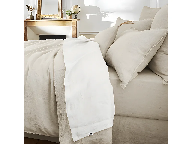 Drap plat "Soline" toutes dimensions Lin lavé