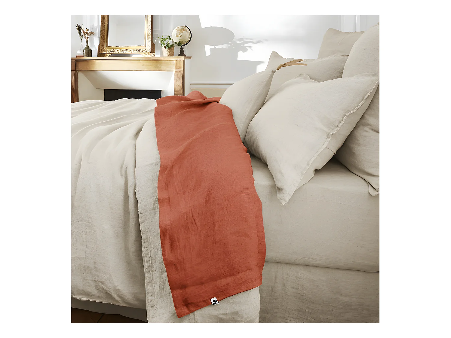 Drap plat "Soline" toutes dimensions Lin lavé