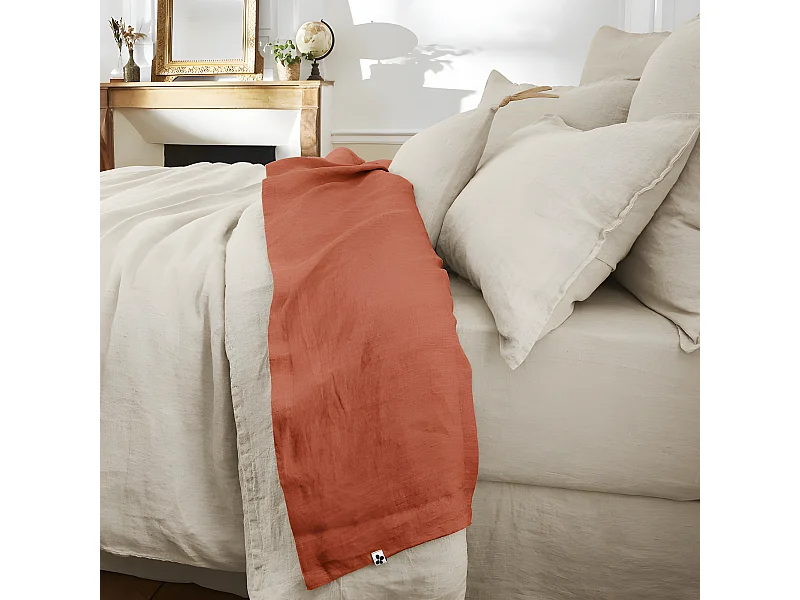 Drap plat "Soline" toutes dimensions Lin lavé