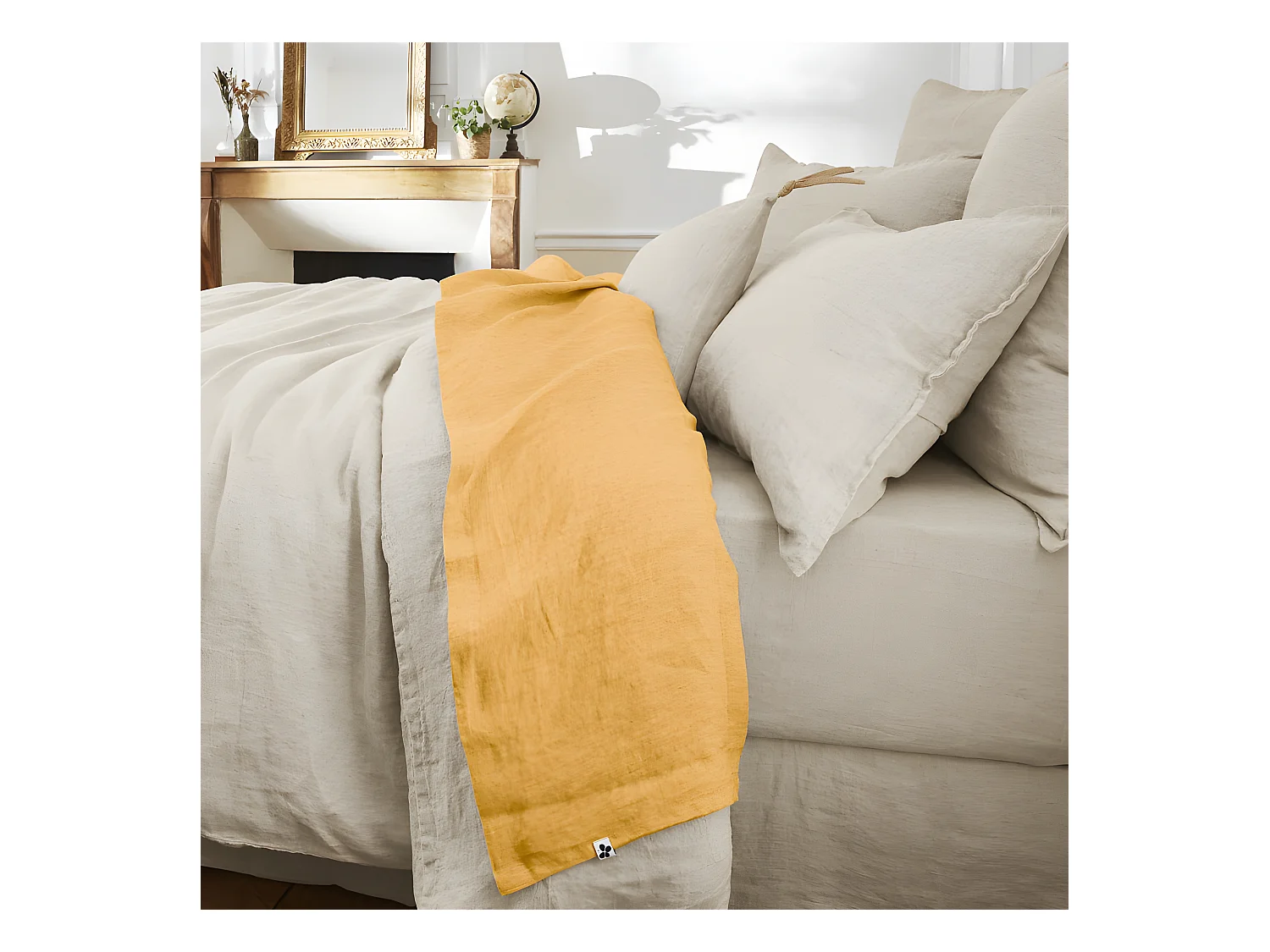 Drap plat "Soline" toutes dimensions Lin lavé