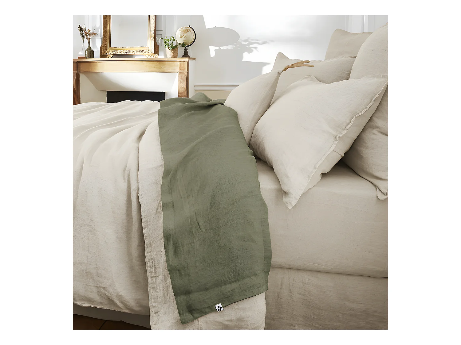 Drap plat "Soline" toutes dimensions Lin lavé