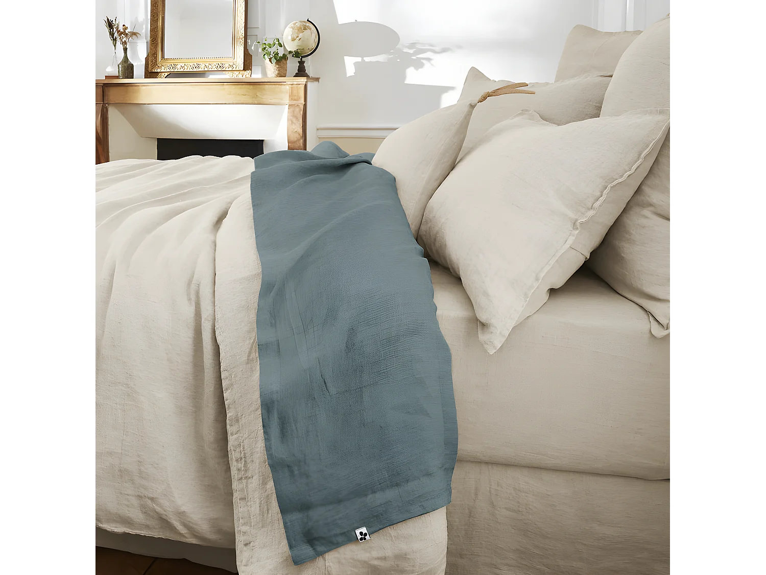 Drap plat "Soline" toutes dimensions Lin lavé