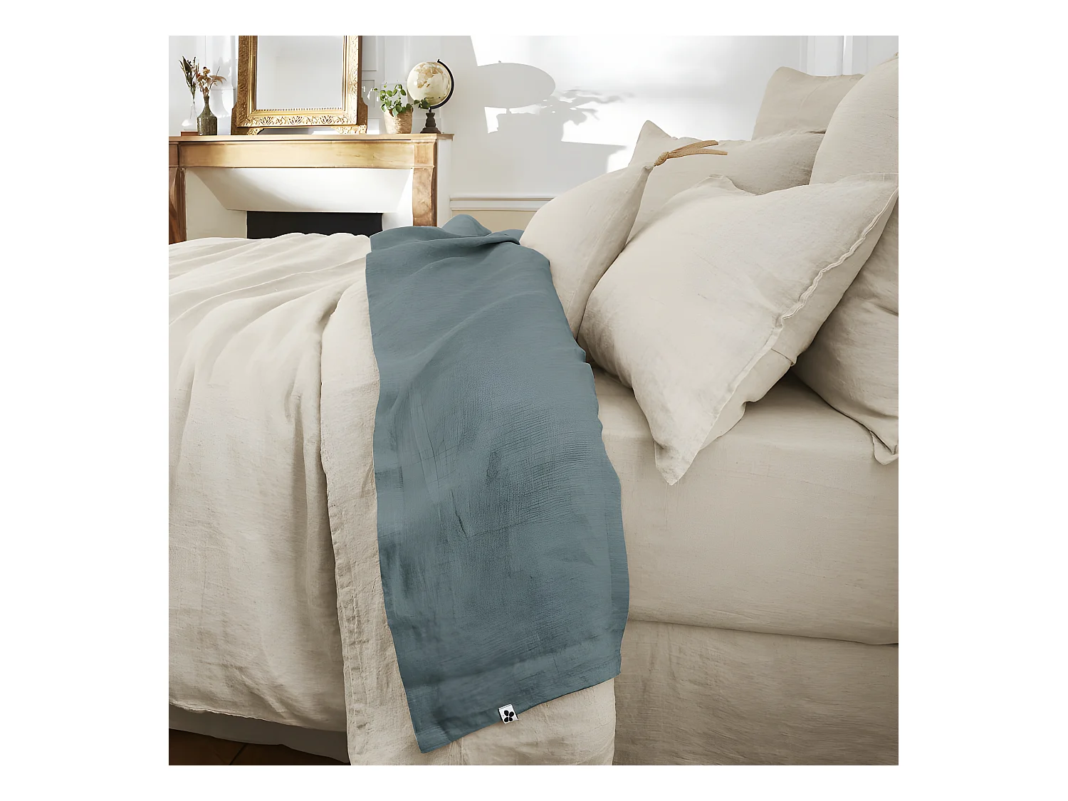 Drap plat "Soline" toutes dimensions Lin lavé