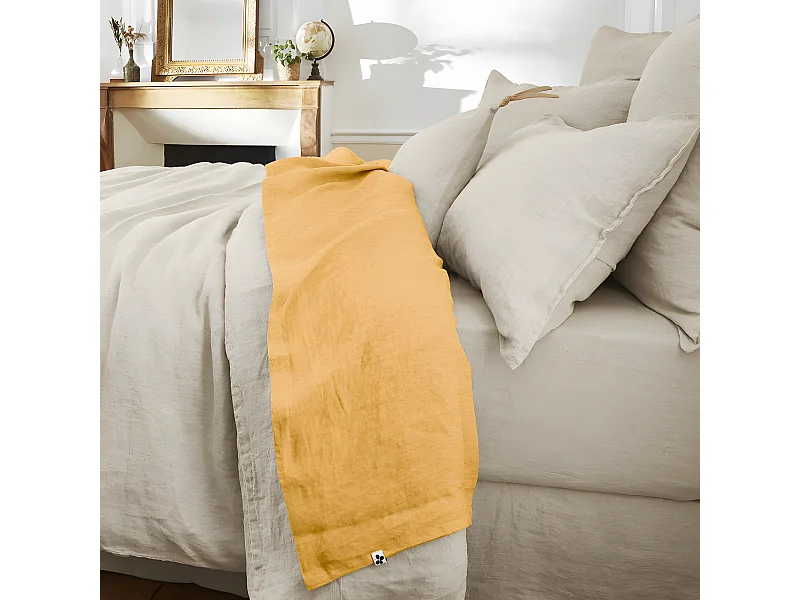 Drap plat "Soline" toutes dimensions Lin lavé