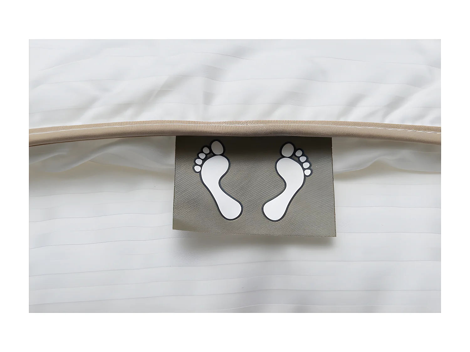 Couette "Fjord Grand Hotel" Tempéré Jumelable Satin de coton rayé Lestra