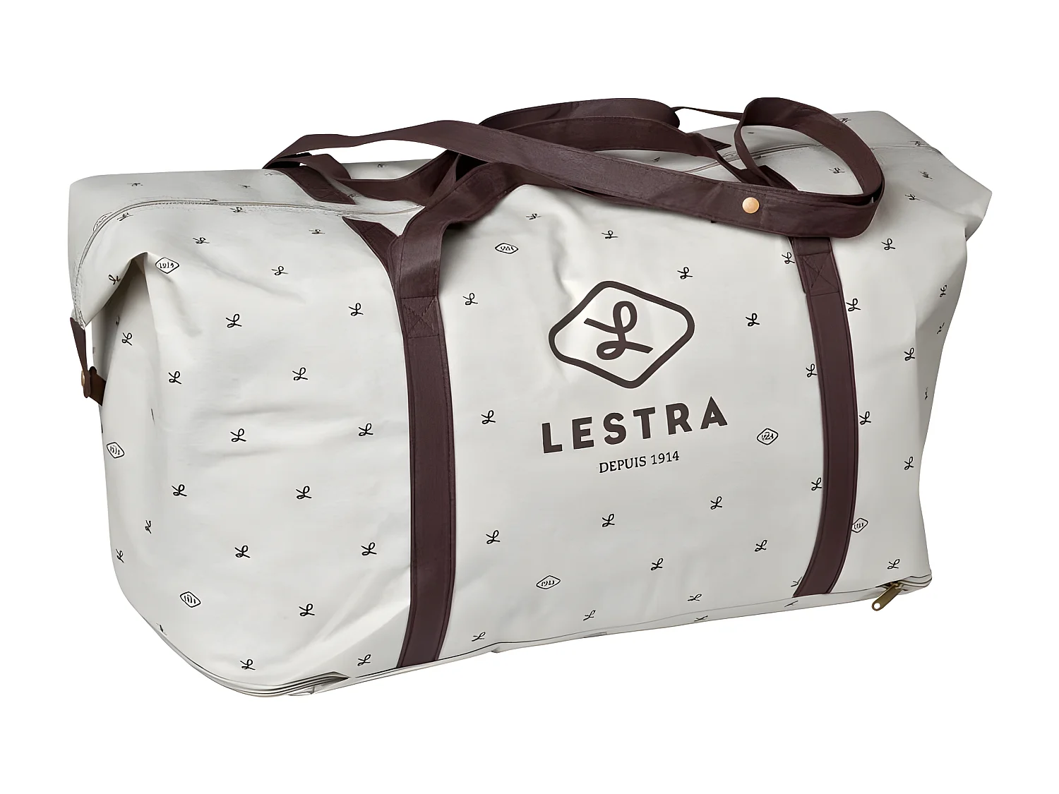 Couette "Fjord Grand Hotel" Tempéré Jumelable Satin de coton rayé Lestra