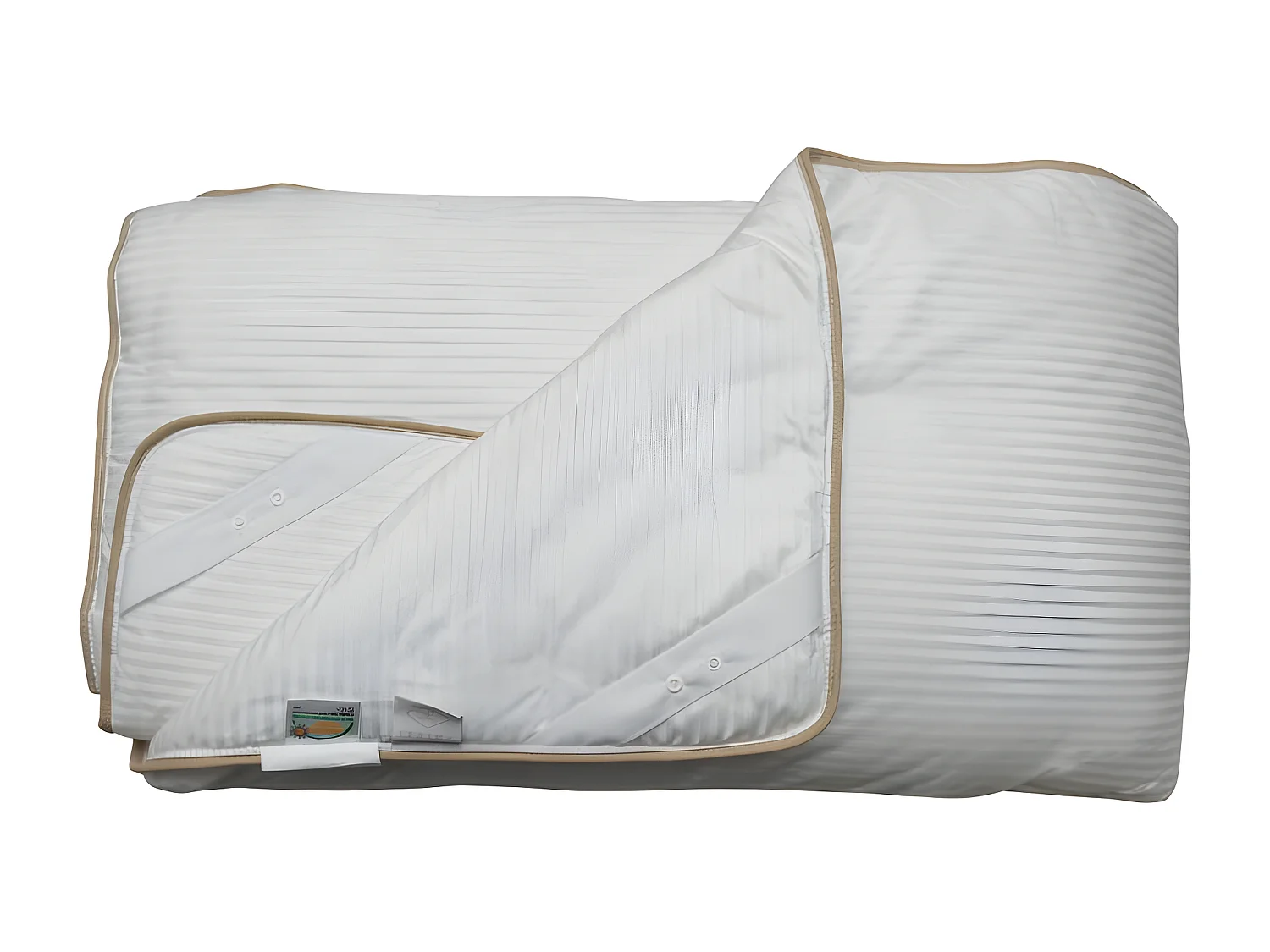 Couette "Fjord Grand Hotel" Tempéré Jumelable Satin de coton rayé Lestra