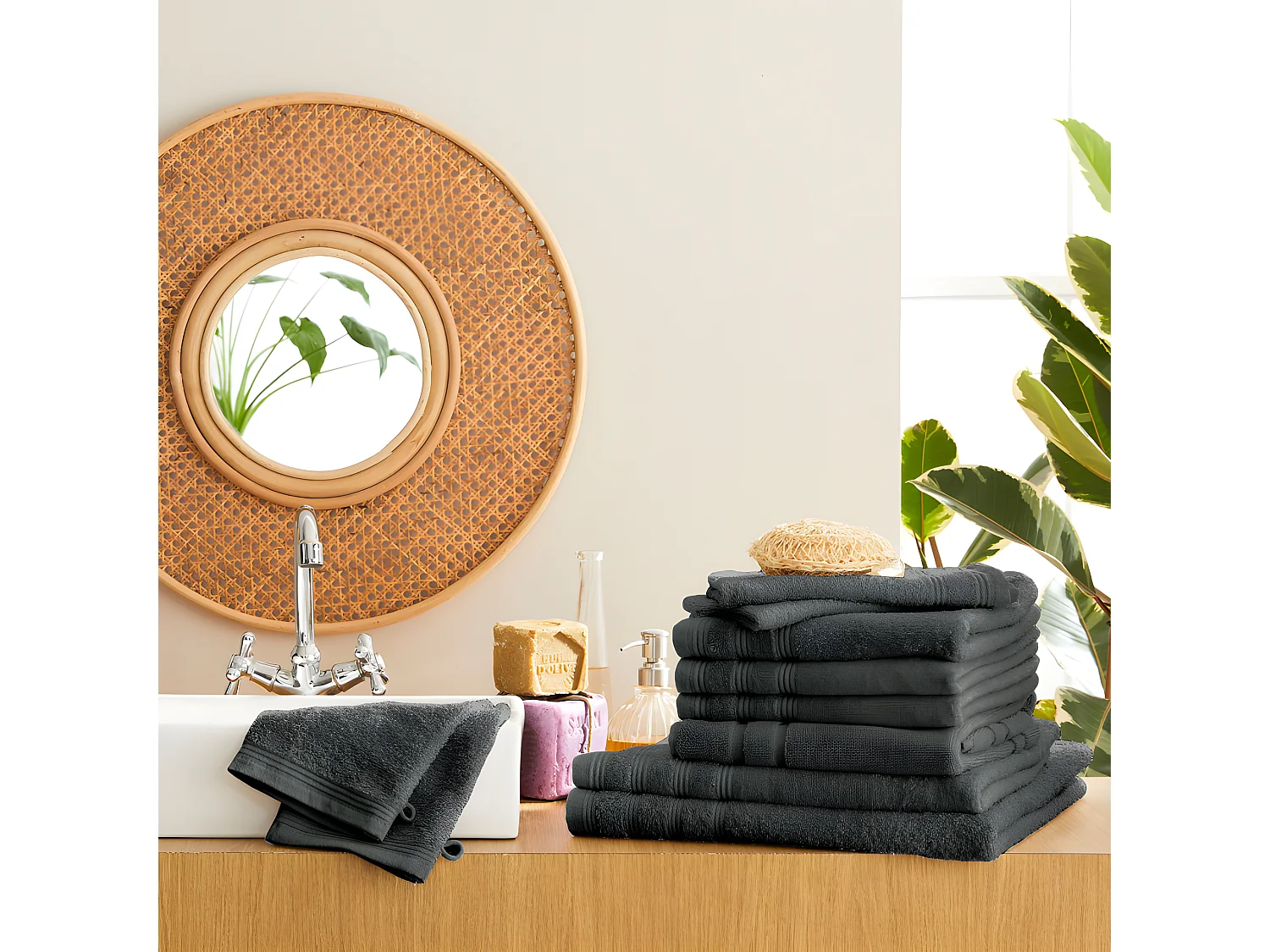 Pack complet 10 pièces "Spa" salle de bain / 400 gr/m²