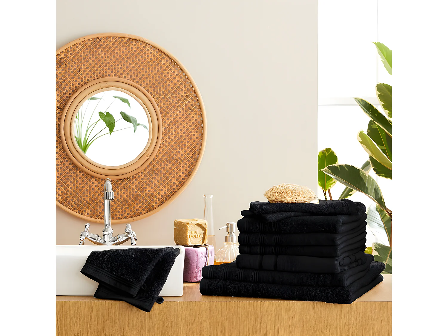 Pack complet 10 pièces "Spa" salle de bain / 400 gr/m²