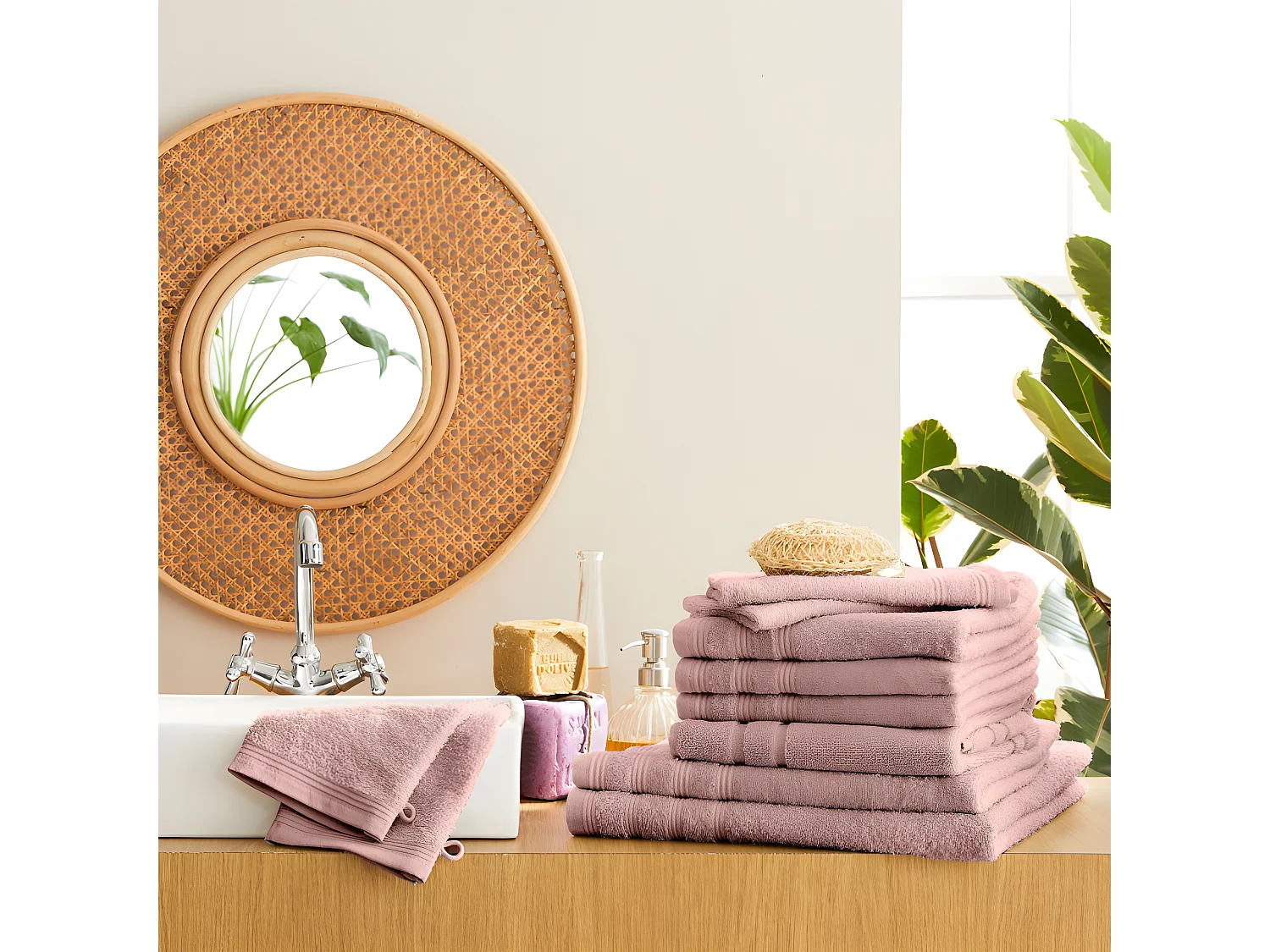 Pack complet 10 pièces "Spa" salle de bain / 400 gr/m²