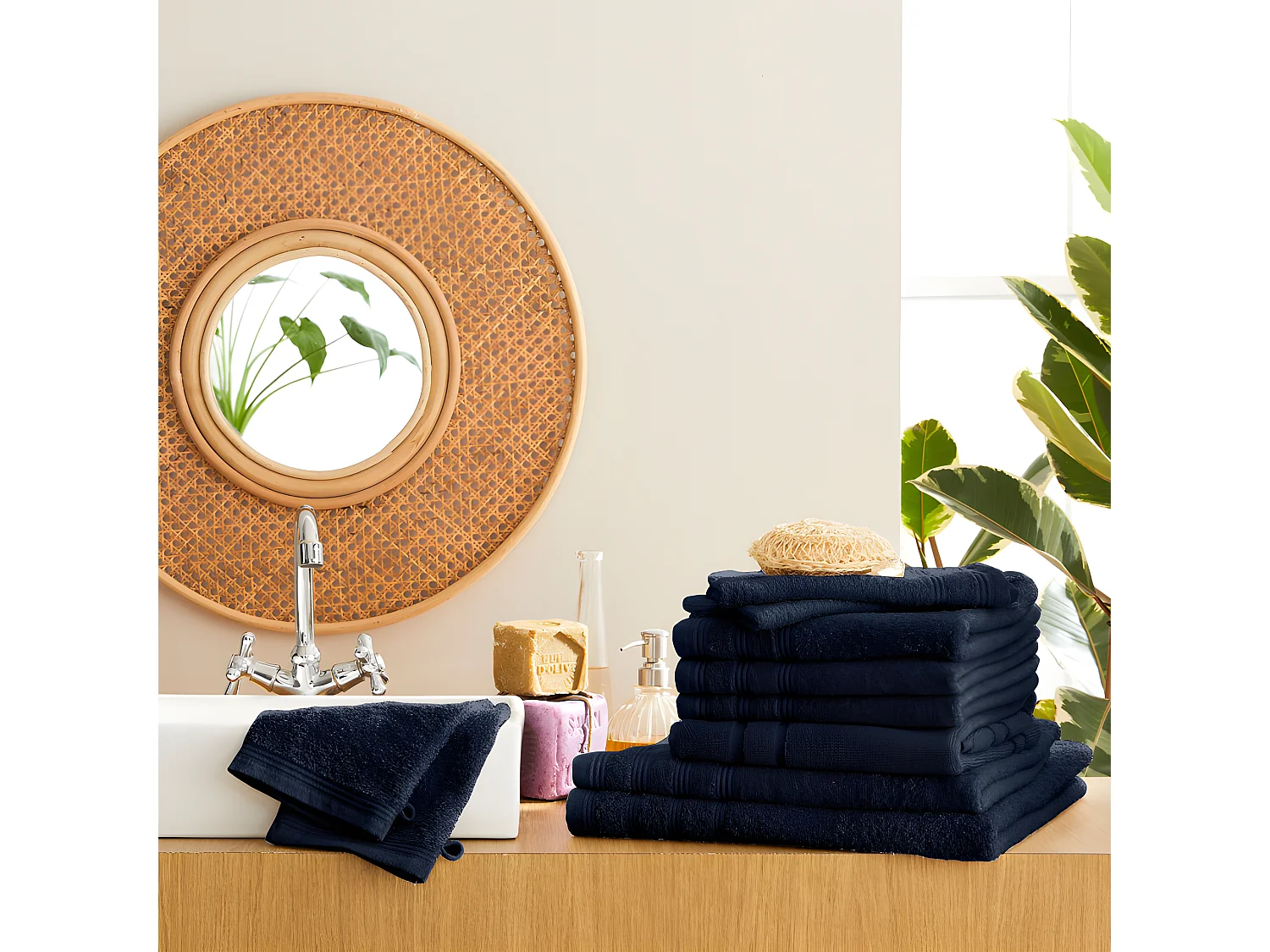 Pack complet 10 pièces "Spa" salle de bain / 400 gr/m²