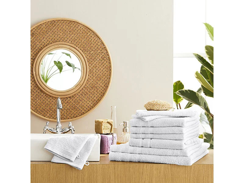 Pack complet 10 pièces "Spa" salle de bain / 400 gr/m²