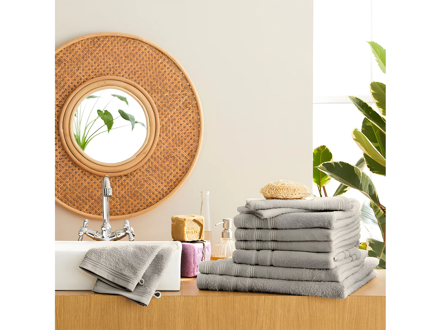 Pack complet 10 pièces "Spa" salle de bain / 400 gr/m²