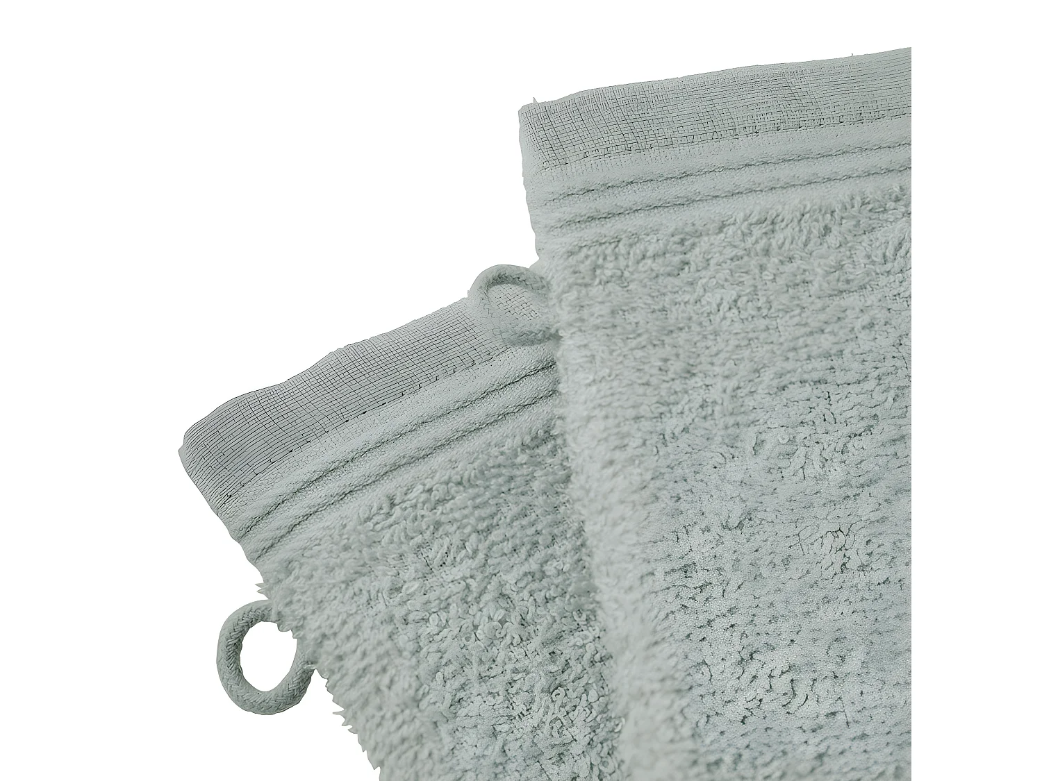Lot de 2 gants de toilette "Spa" 15 x 21 cm / 400 gr/m² - Couleur: "Spa" Céladon