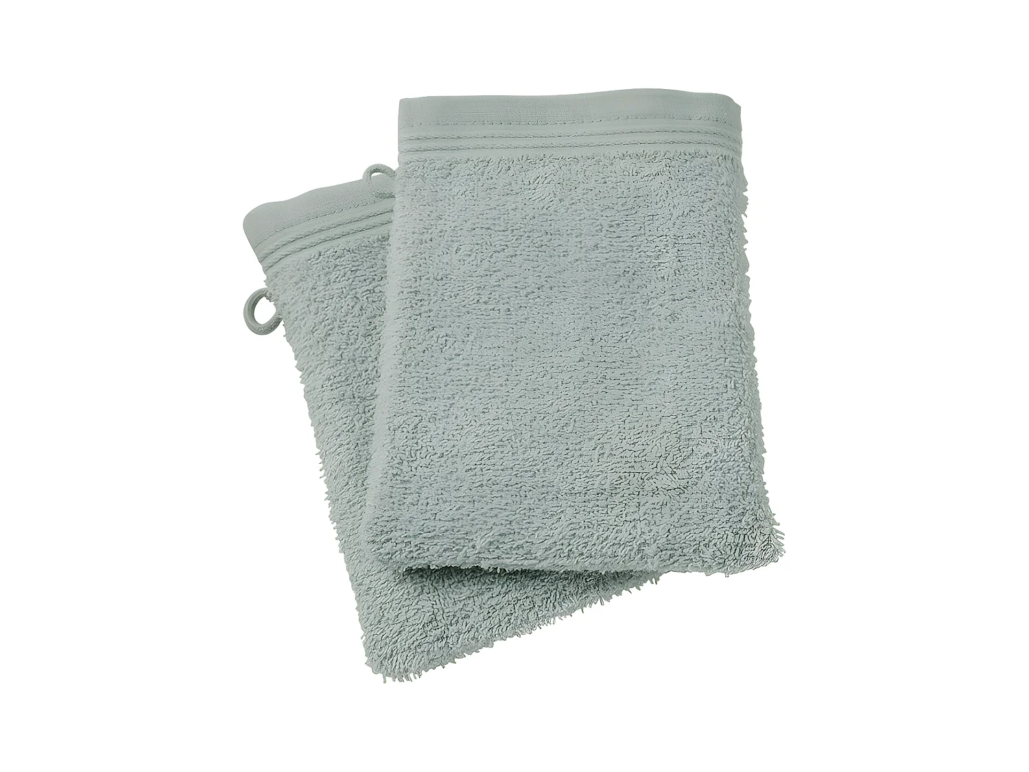 Lot de 2 gants de toilette "Spa" 15 x 21 cm / 400 gr/m² - Couleur: "Spa" Céladon