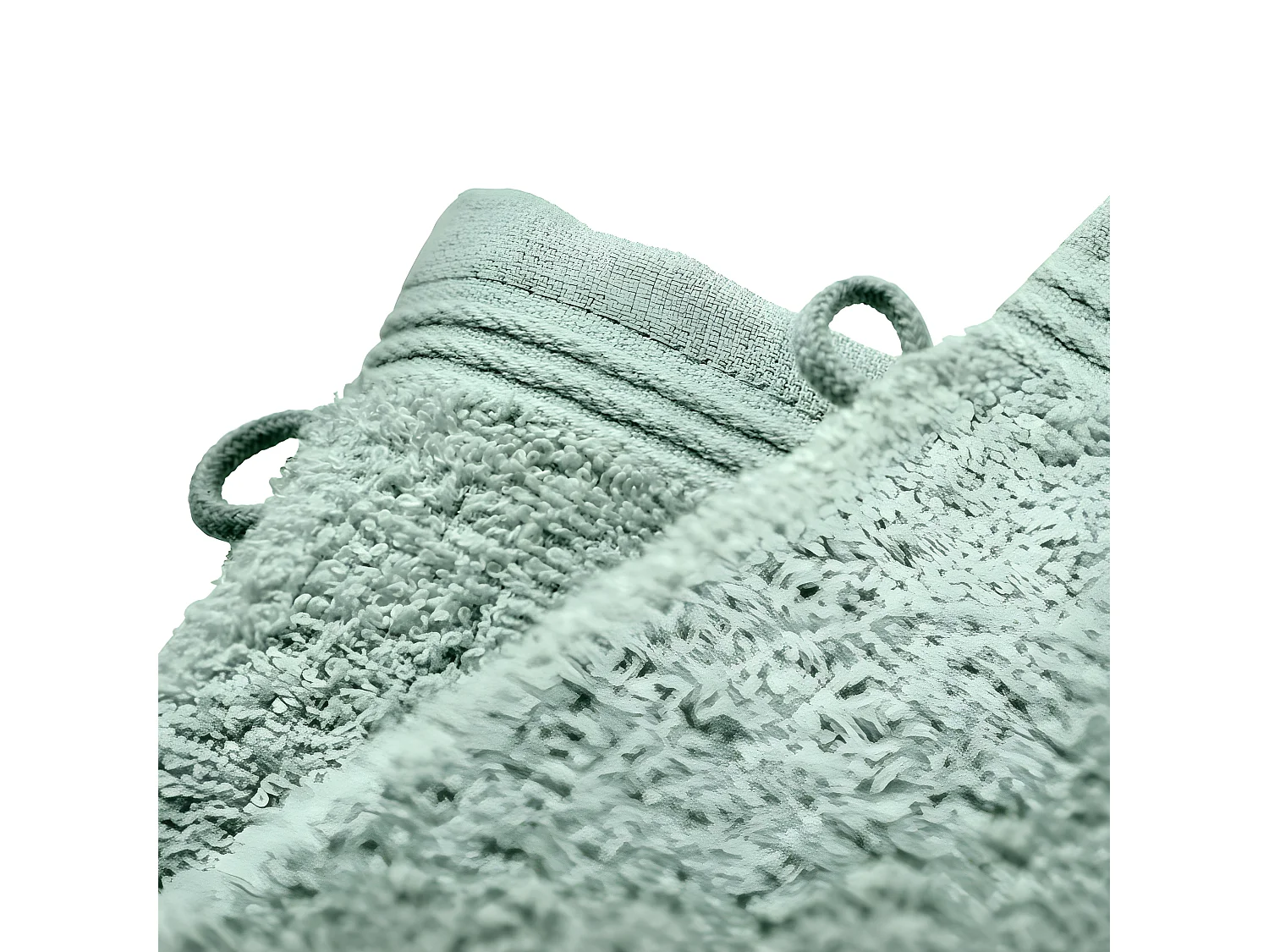 Lot de 2 gants de toilette "Spa" 15 x 21 cm / 400 gr/m² - Couleur: "Spa" Menthe