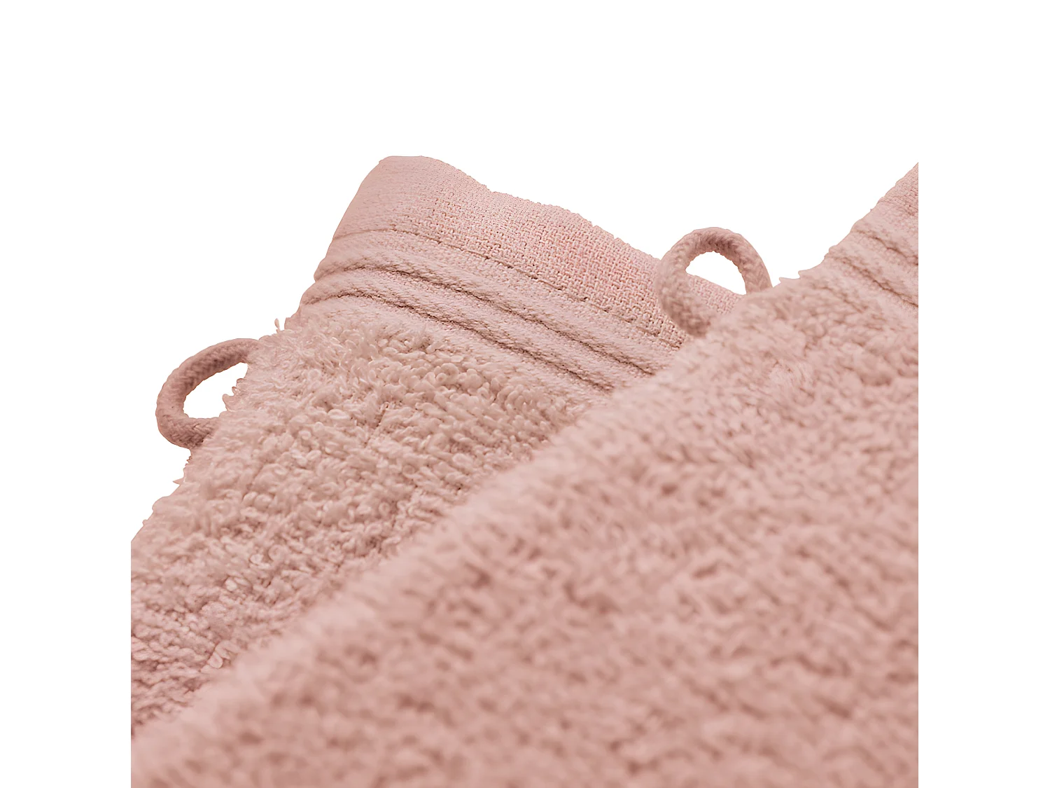 Lot de 2 gants de toilette "Spa" 15 x 21 cm / 400 gr/m² - Couleur: "Spa" Blush