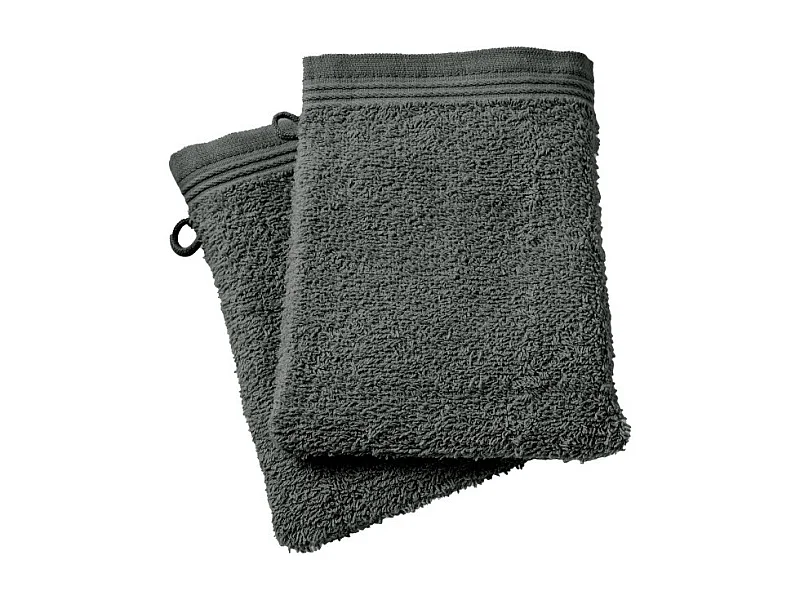 Lot de 2 gants de toilette "Spa" 15 x 21 cm / 400 gr/m²