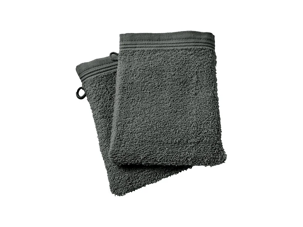 Lot de 2 gants de toilette "Spa" 15 x 21 cm / 400 gr/m²