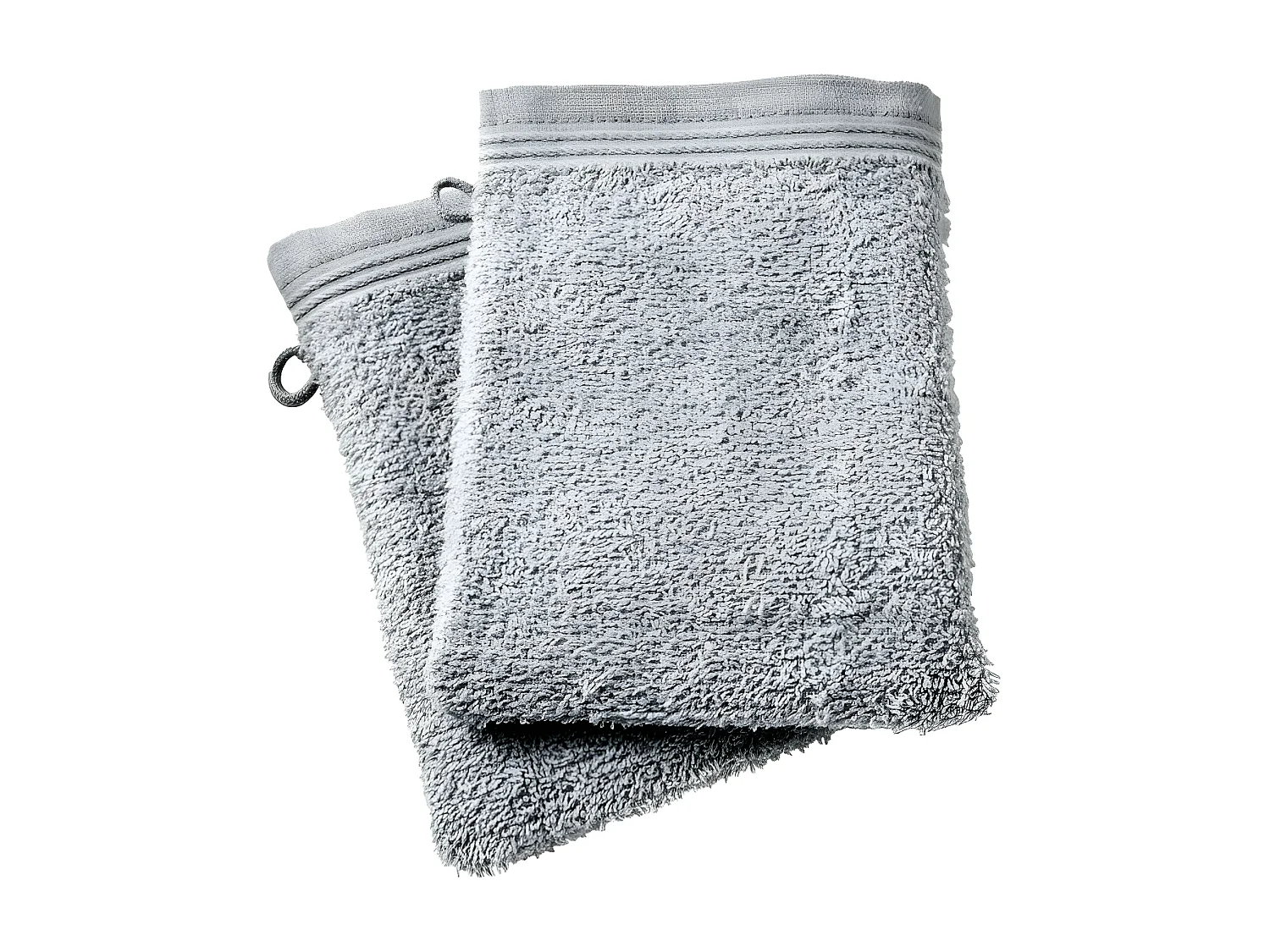 Lot de 2 gants de toilette "Spa" 15 x 21 cm / 400 gr/m² - Couleur: "Spa" Perle