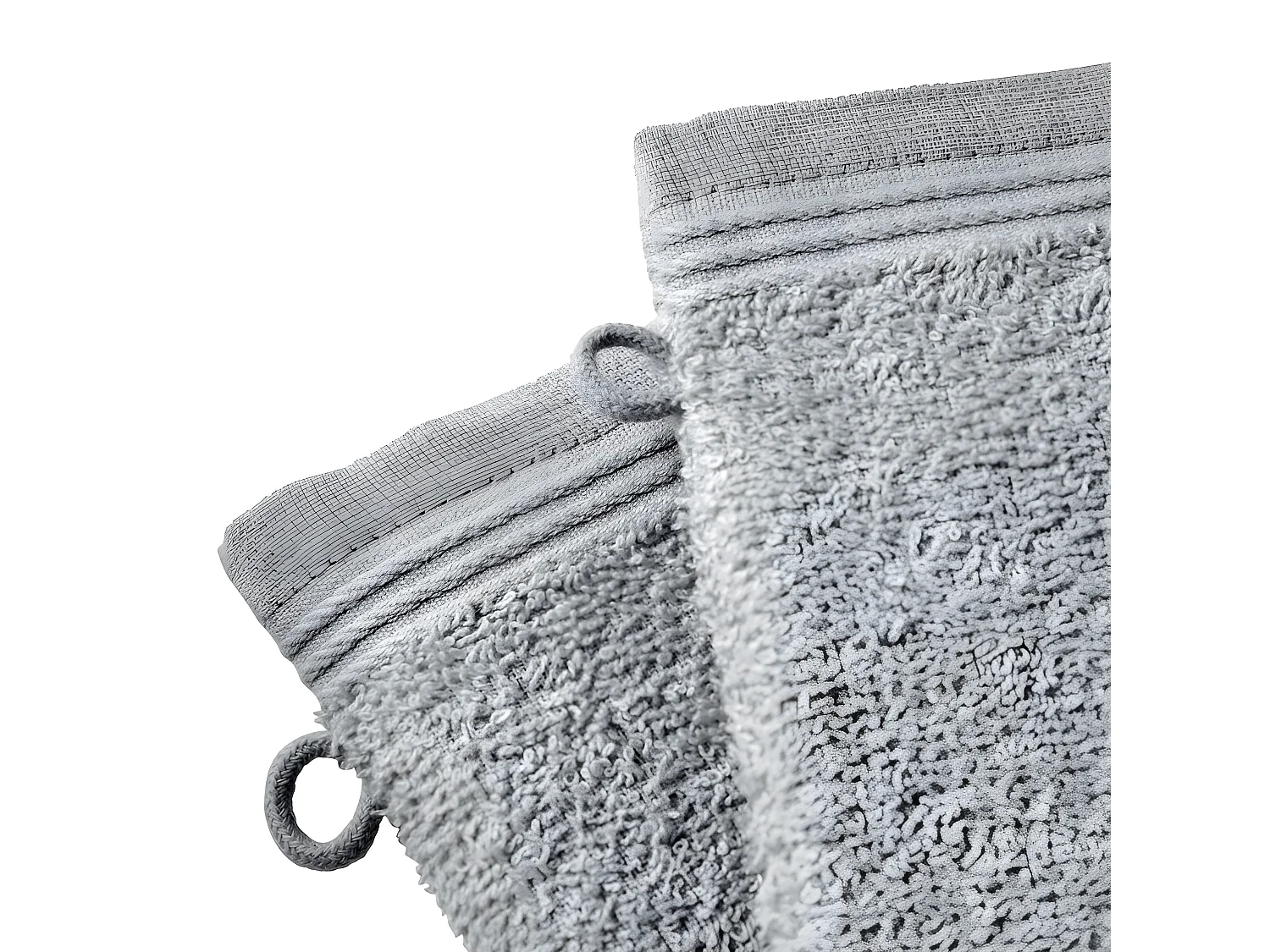 Lot de 2 gants de toilette "Spa" 15 x 21 cm / 400 gr/m² - Couleur: "Spa" Perle