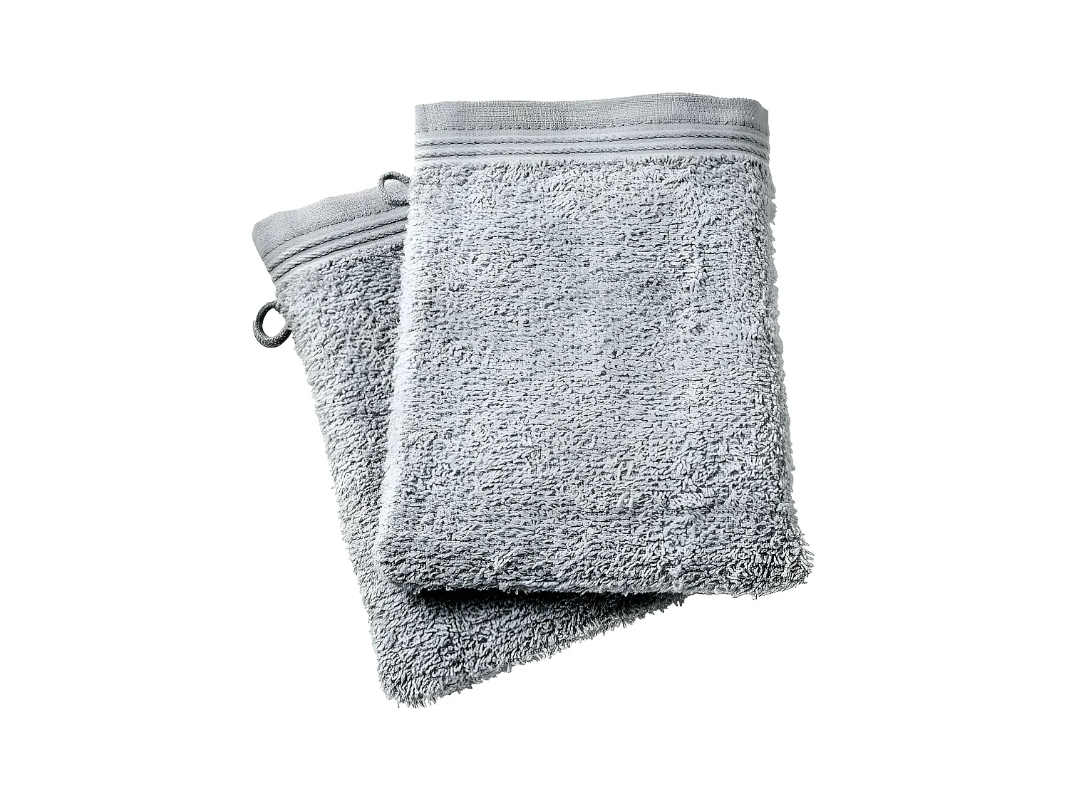 Lot de 2 gants de toilette "Spa" 15 x 21 cm / 400 gr/m² - Couleur: "Spa" Perle