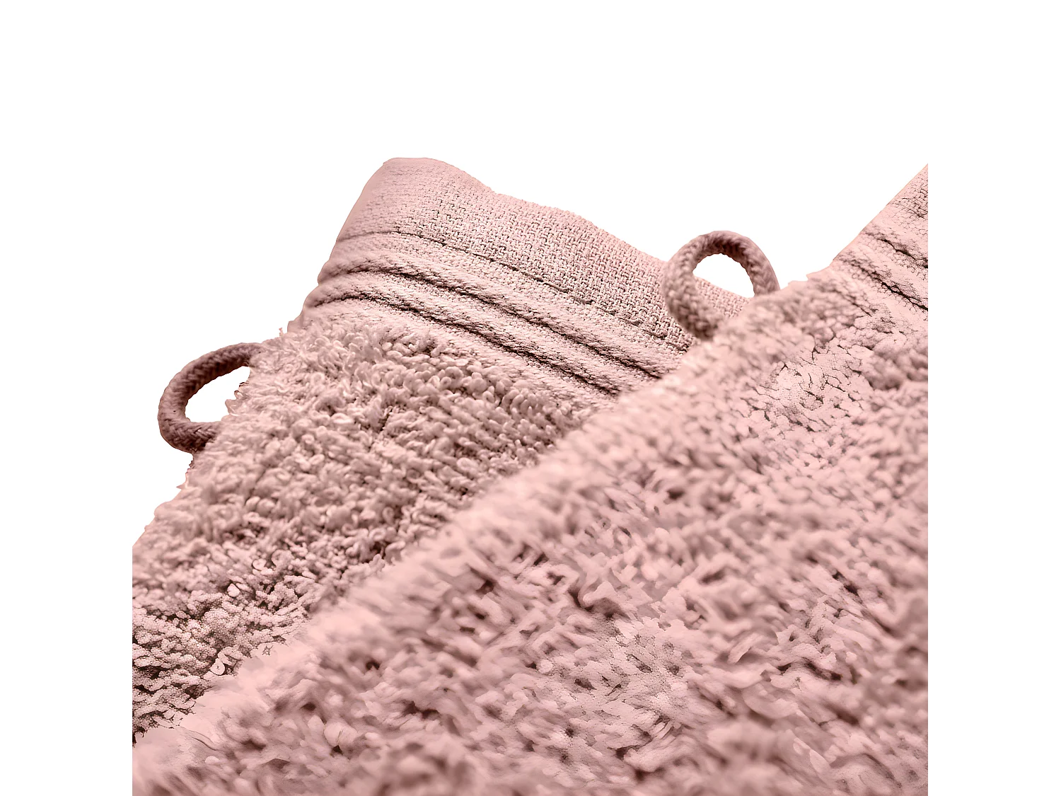 Lot de 2 gants de toilette "Spa" 15 x 21 cm / 400 gr/m² - Couleur: "Spa" Vieux Rose