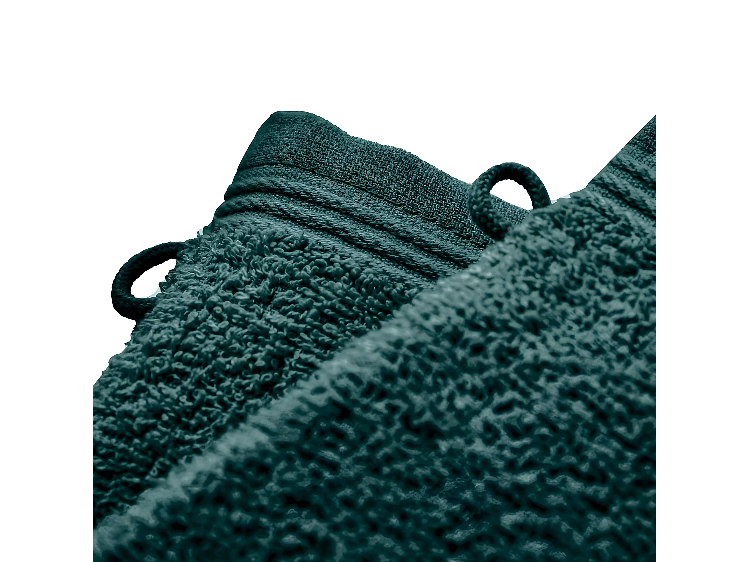 Lot de 2 gants de toilette "Spa" 15 x 21 cm / 400 gr/m² - Couleur: "Spa" Emeraude