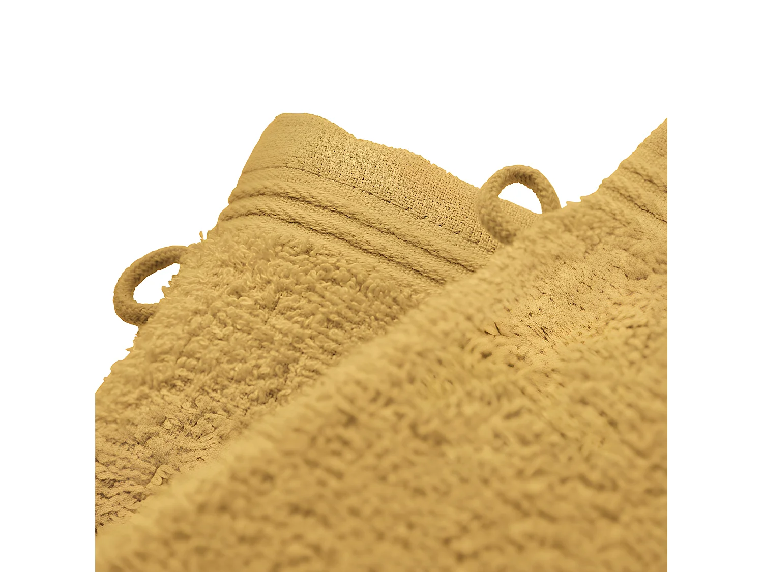 Lot de 2 gants de toilette "Spa" 15 x 21 cm / 400 gr/m² - Couleur: "Spa" Jaune Maîs