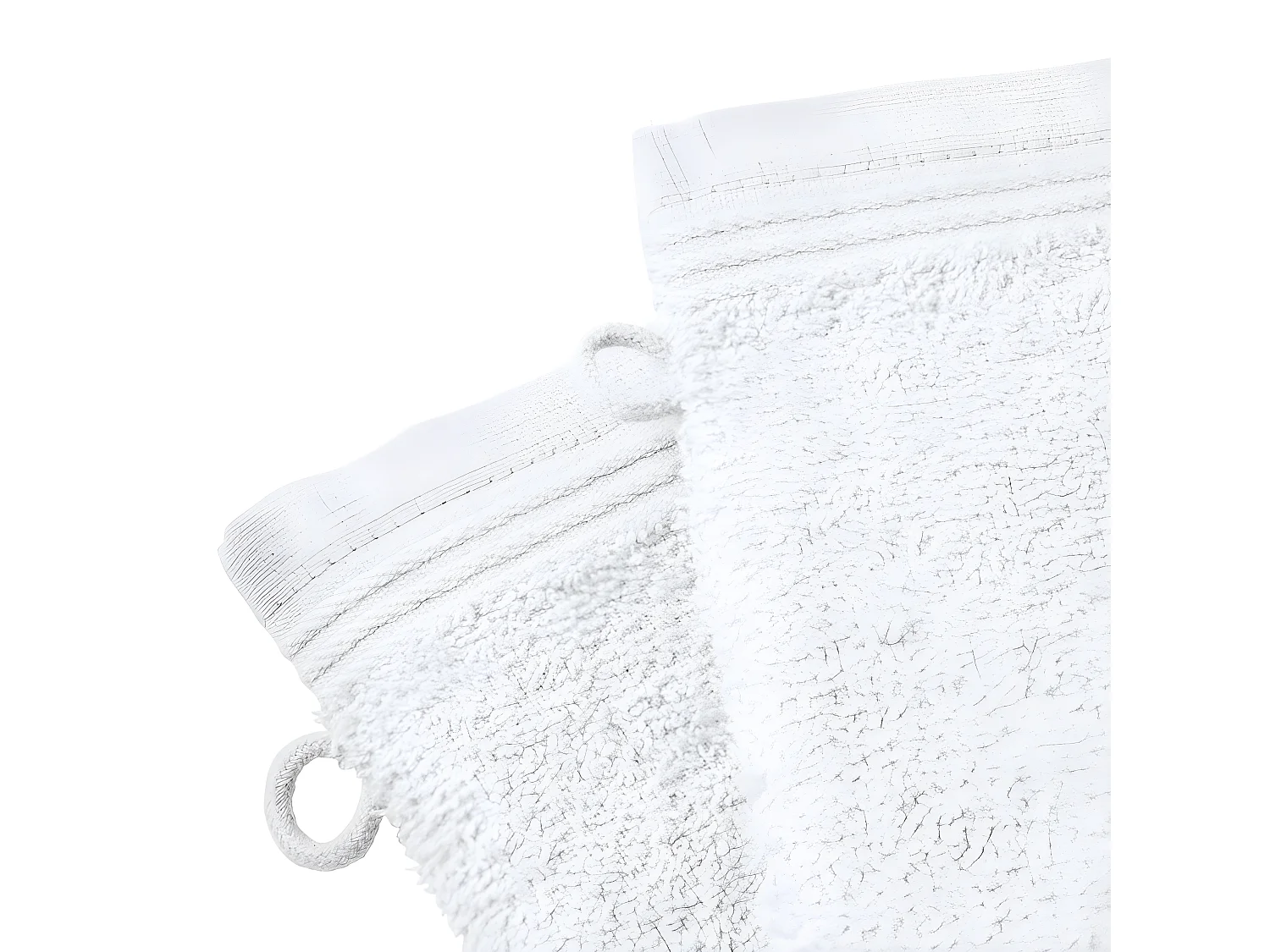 Lot de 2 gants de toilette "Spa" 15 x 21 cm / 400 gr/m² - Couleur: "Spa" Neige