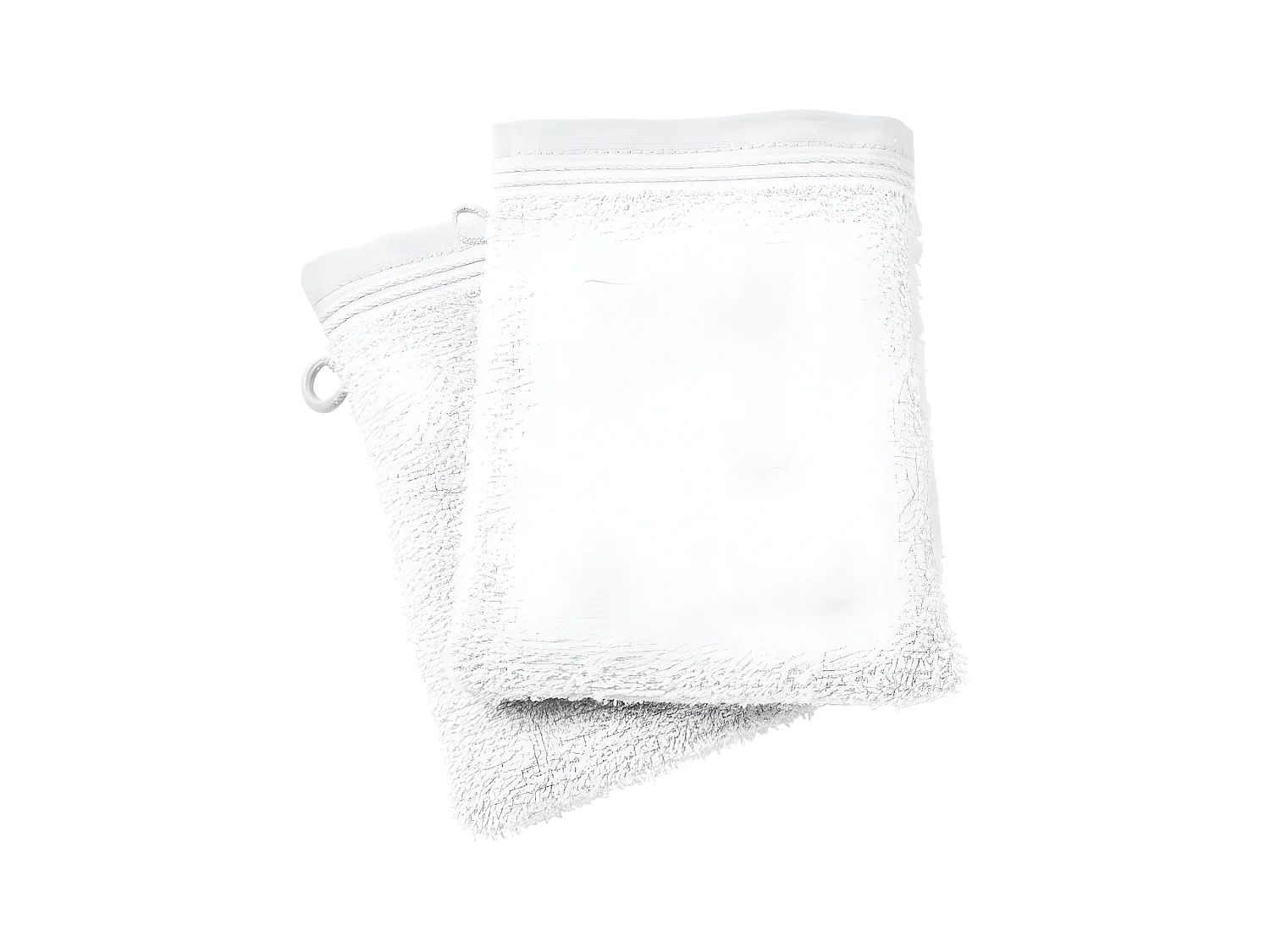 Lot de 2 gants de toilette "Spa" 15 x 21 cm / 400 gr/m² - Couleur: "Spa" Neige