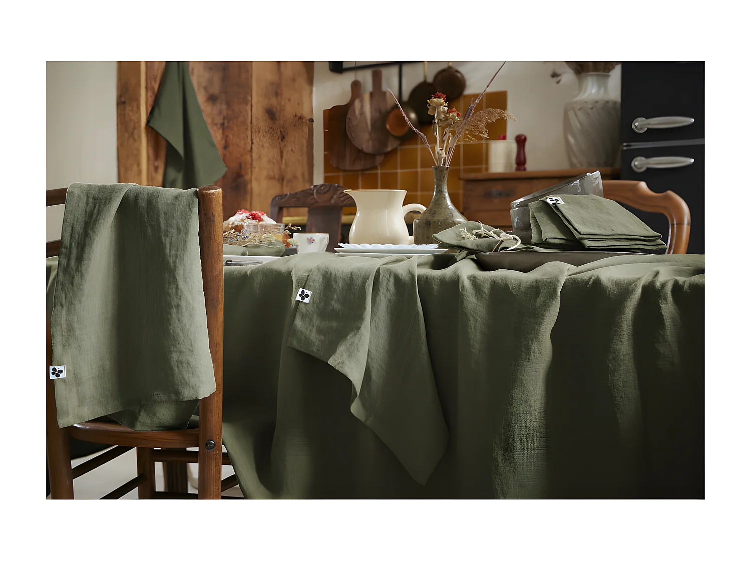 Nappe de table "Soline" 170 x 250 cm Lin lavé