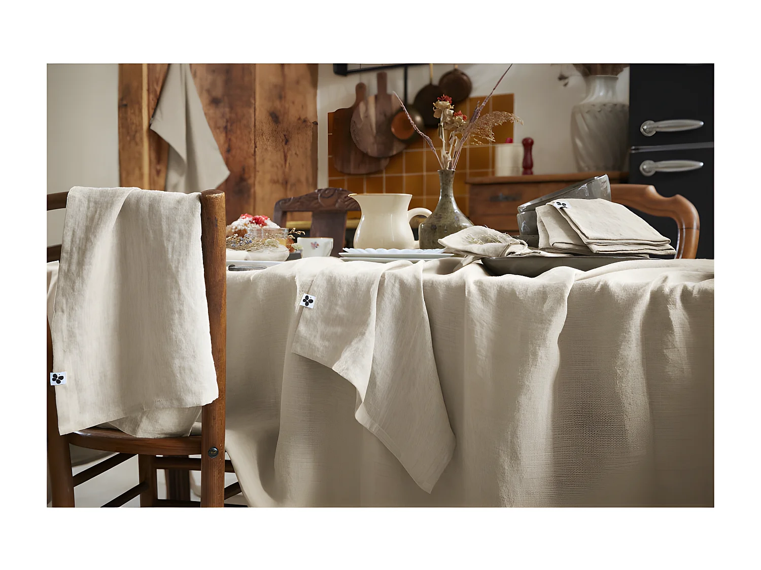 Nappe de table "Soline" 170 x 250 cm Lin lavé