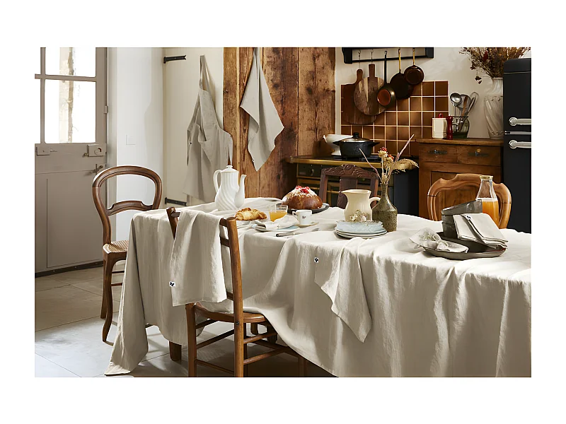 Nappe de table "Soline" 170 x 250 cm Lin lavé