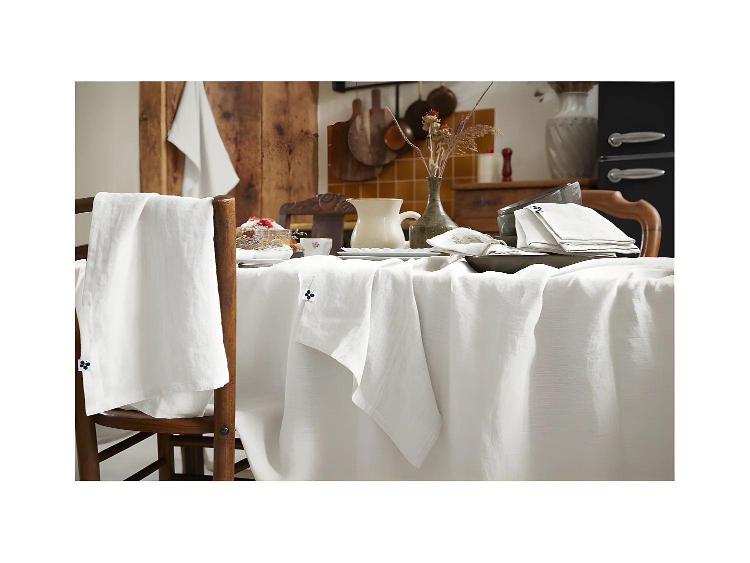 Nappe de table "Soline" 170 x 350 cm Lin lavé