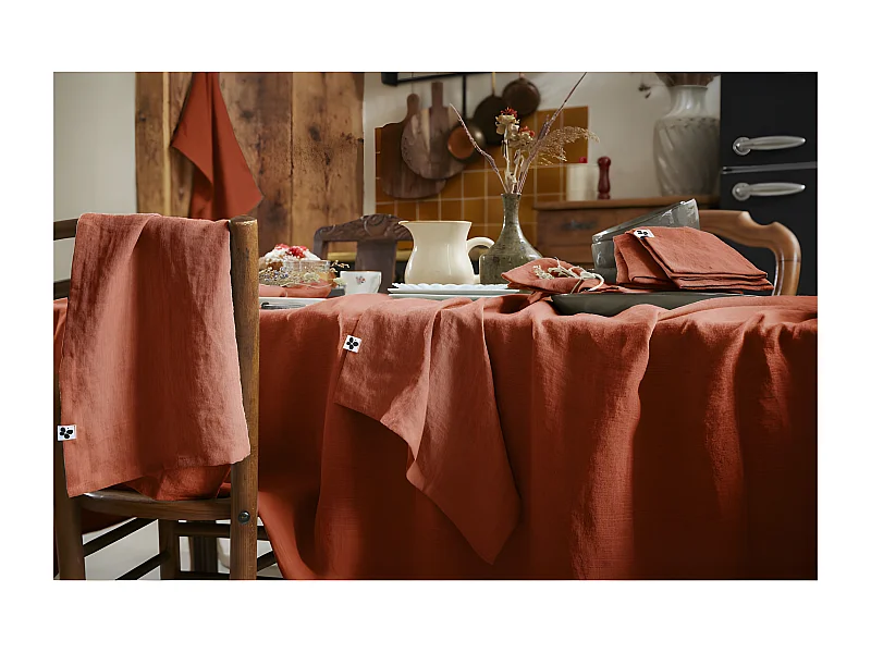 Nappe de table "Soline" 170 x 350 cm Lin lavé