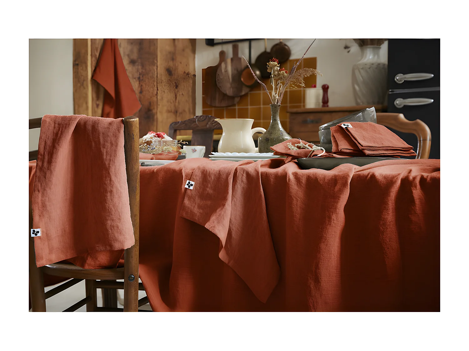 Nappe de table "Soline" 170 x 350 cm Lin lavé