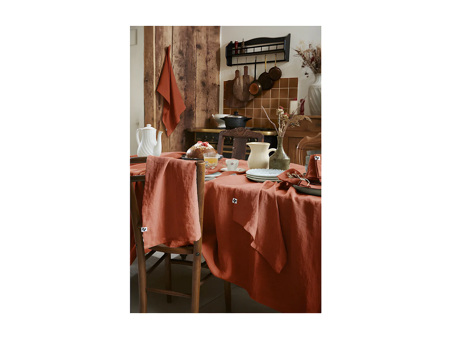 Nappe de table "Soline" 170 x 350 cm Lin lavé