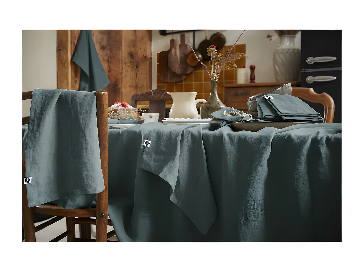 Nappe de table "Soline" 170 x 350 cm Lin lavé