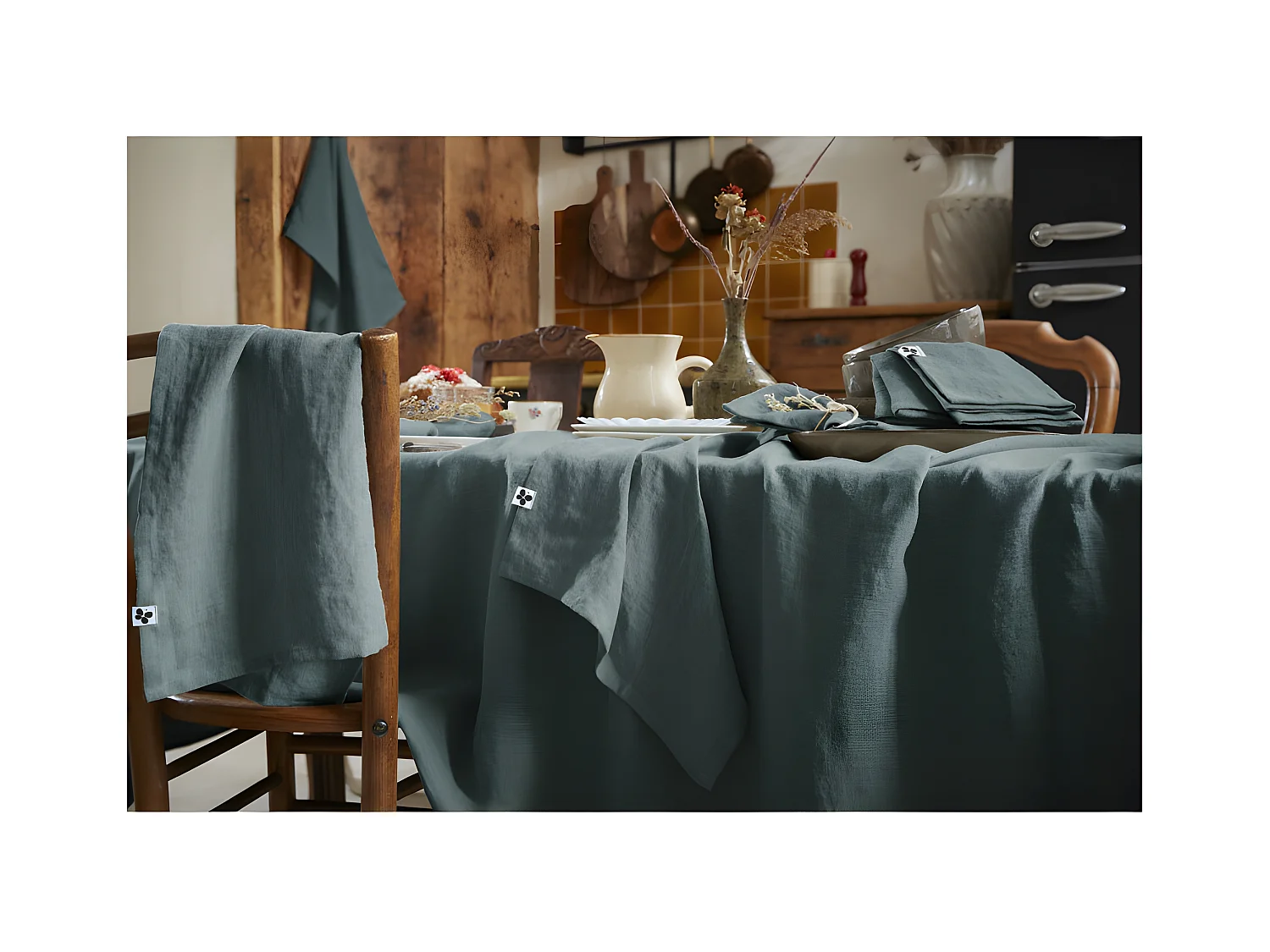 Nappe de table "Soline" 170 x 350 cm Lin lavé