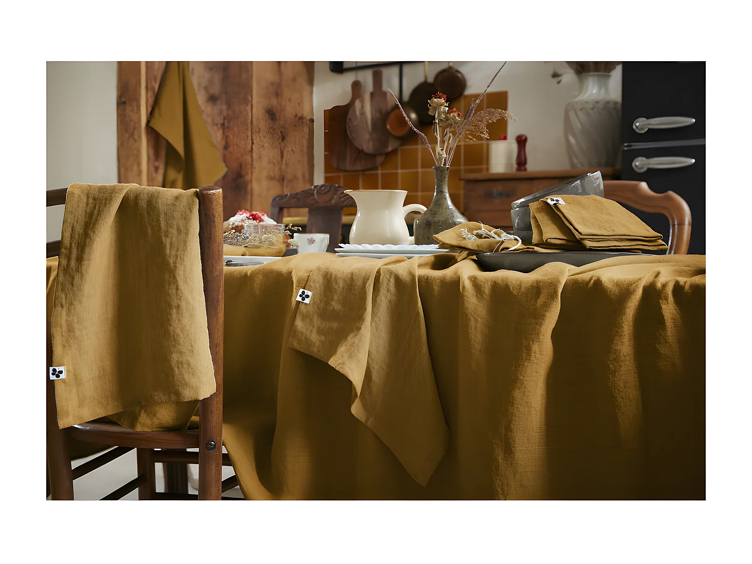 Nappe de table "Soline" 170 x 350 cm Lin lavé