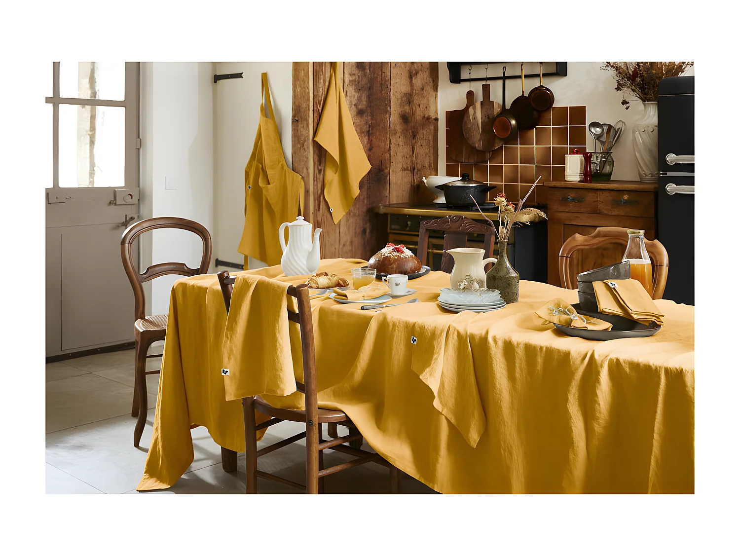 Nappe de table "Soline" 170 x 350 cm Lin lavé