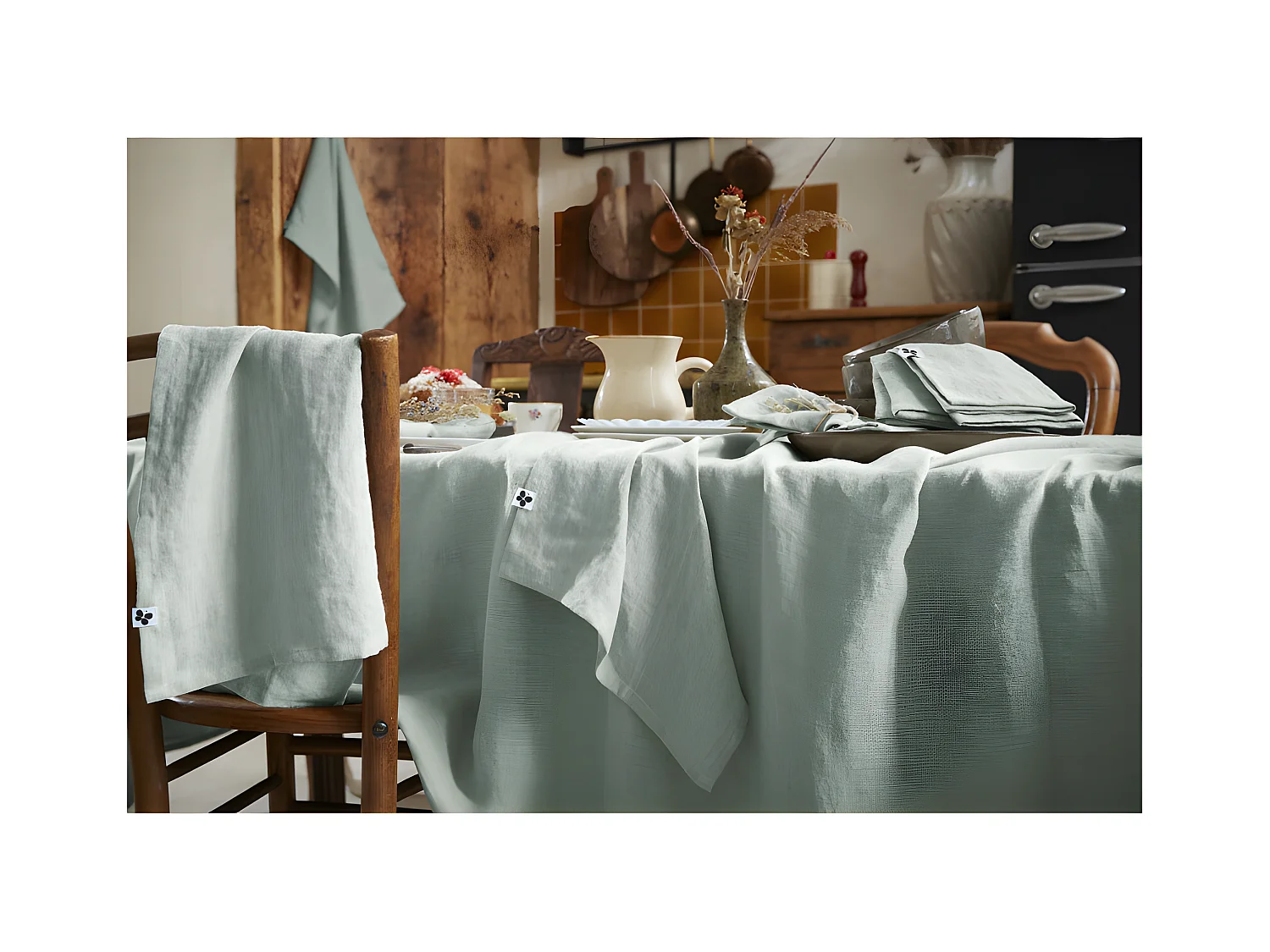 Nappe de table "Soline" 170 x 350 cm Lin lavé
