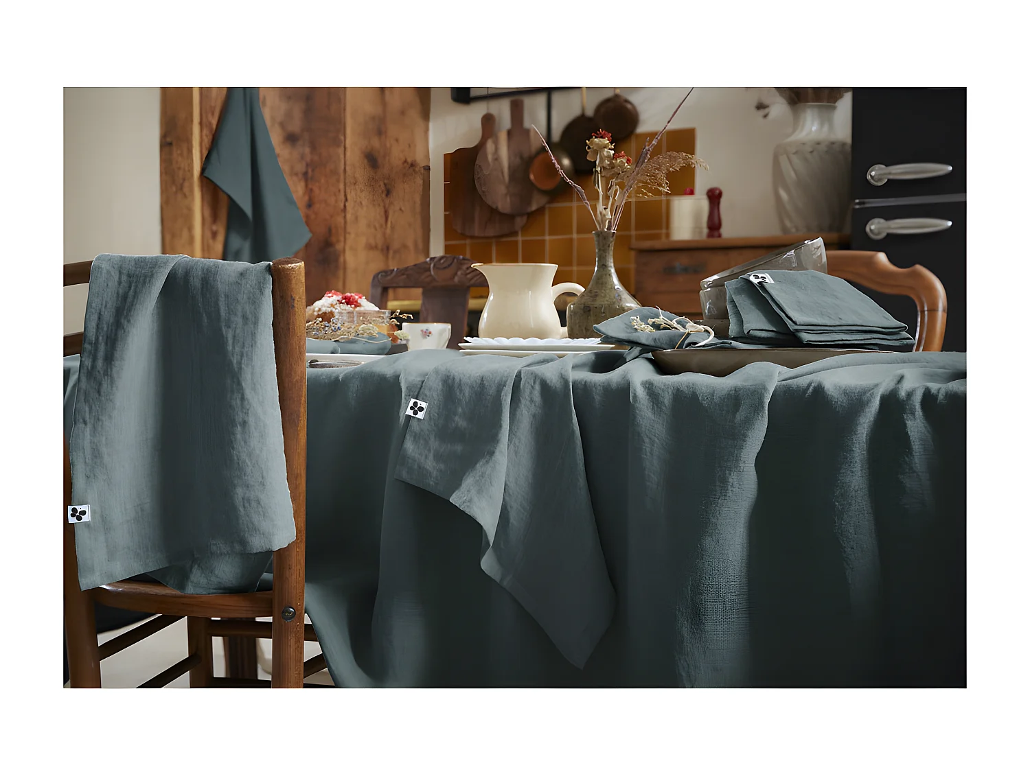 Nappe de table "Soline" 170 x 250 cm Lin lavé