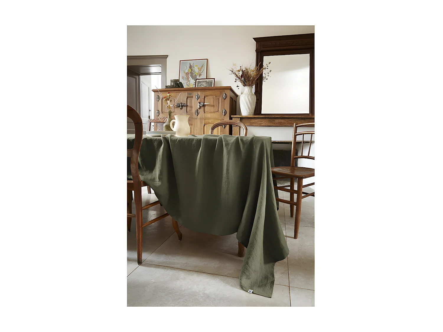 Nappe de table "Soline" 170 x 350 cm Lin lavé