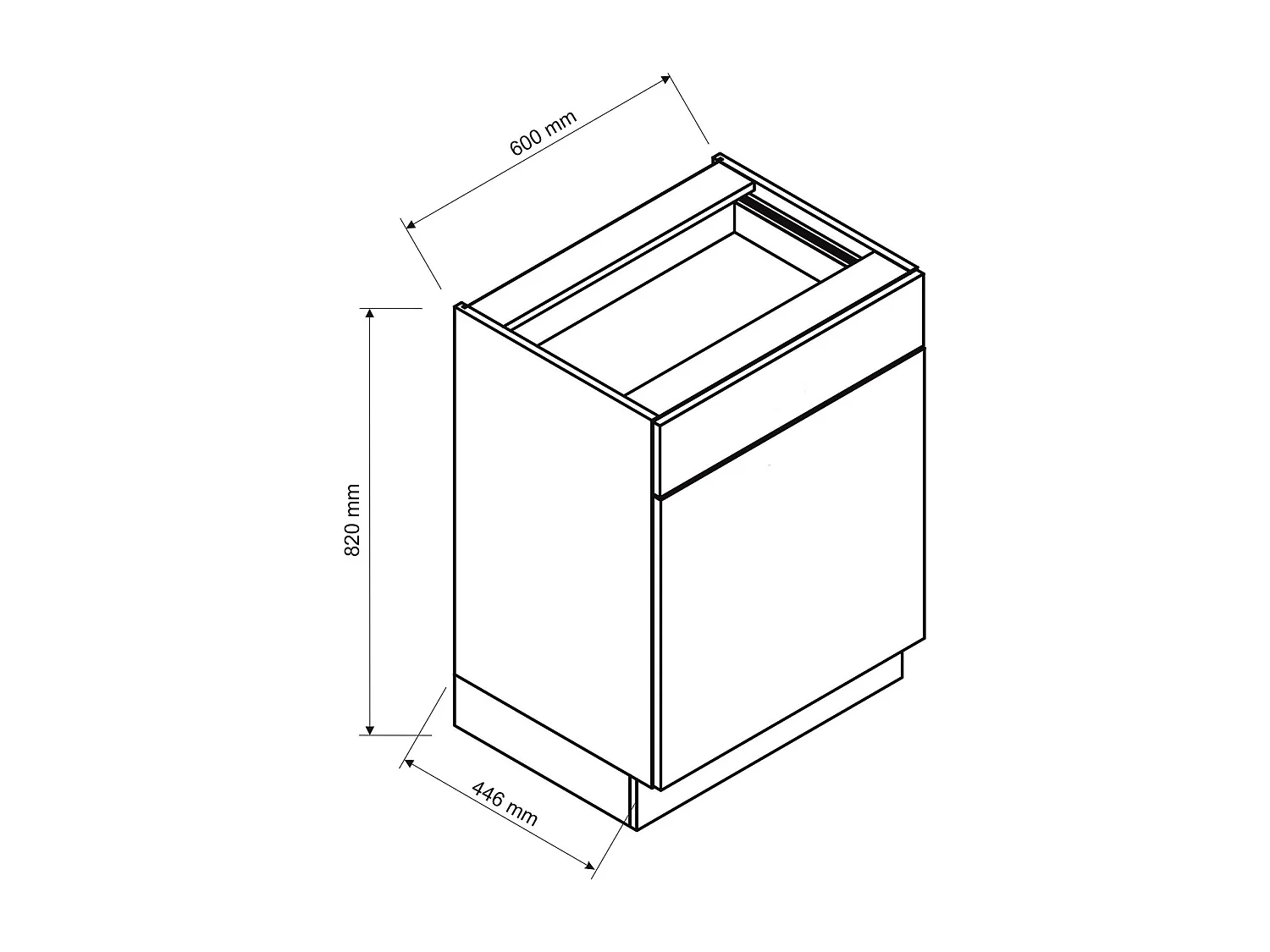 Cuisine complète ISYA 6 éléments couleur Noir/Chêne Artisan - Longueur 200/200 cm