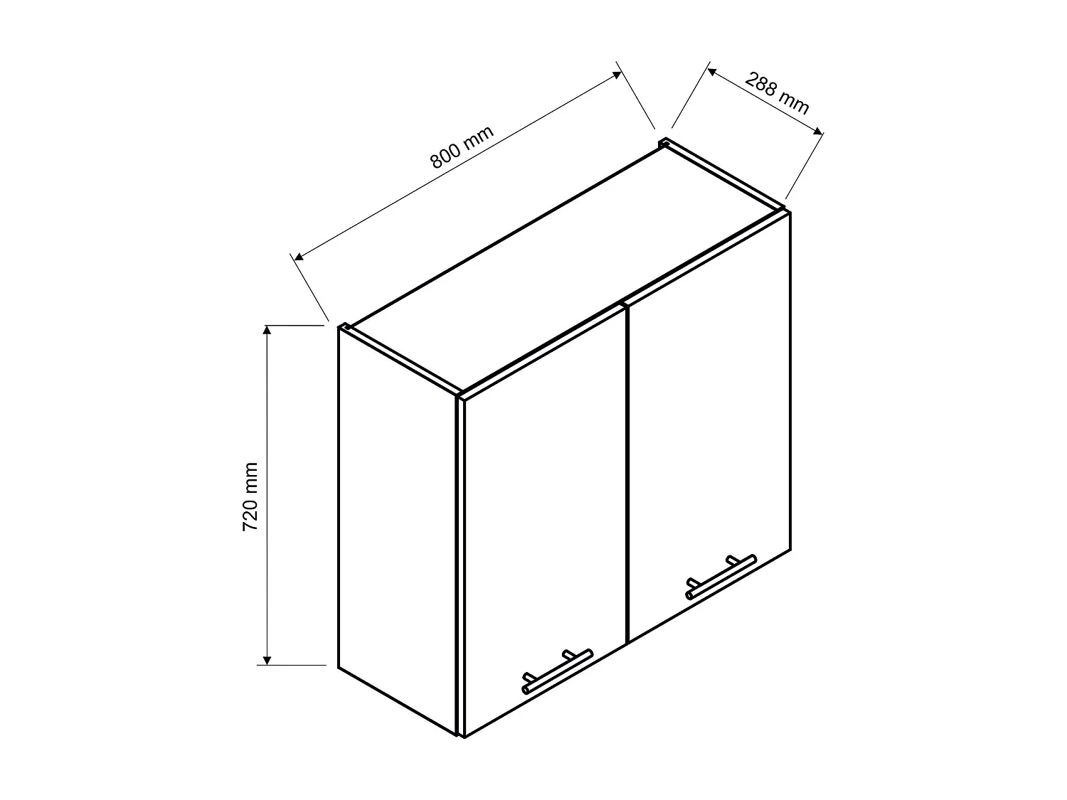 Cuisine complète ANIA 6 éléments couleur Graphite - Longueur 200/200 cm