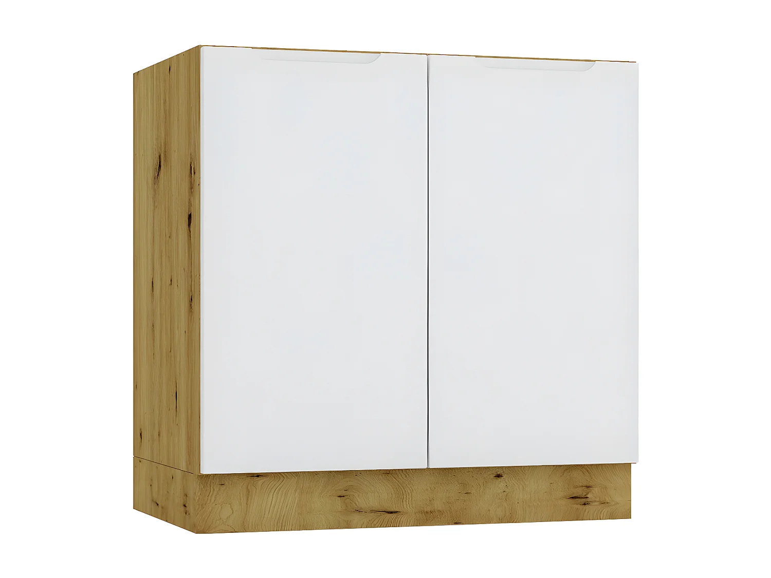 Cuisine complète ISYA 6 éléments couleur Gris clair/Artisan - Longueur 200/200 cm